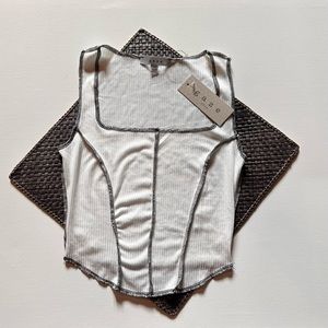 Crop Tank Top - Reverse Stitch